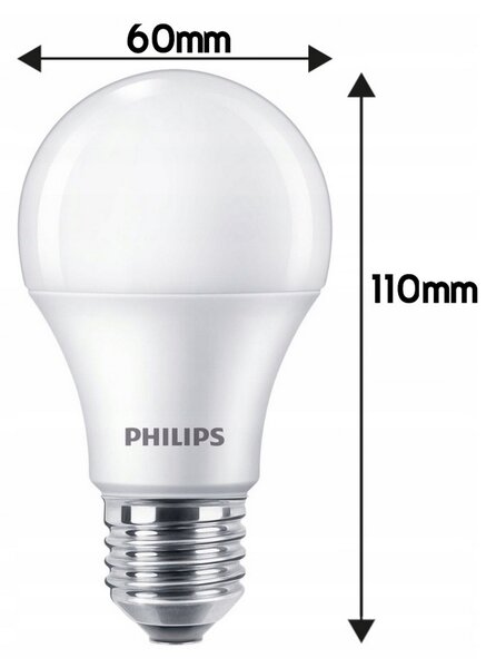 2x LED žiarovka Philips E27 - 4,9 W - 470lm - 2700K