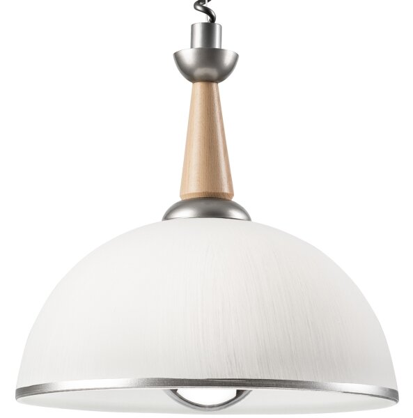 Sťahovací luster CHIARA 1xE27/60W/230V strieborná/buk