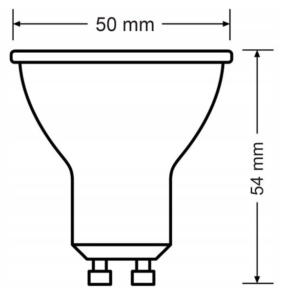 5x LED žiarovka Philips GU10 - 4,7 W - 345lm - 2700K