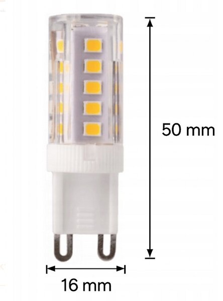 ECOLIGHT LED žiarovka - G9 - 3W - 350Lm - neutrálna farba
