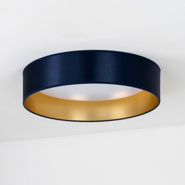 Duolla - LED Stropné svietidlo ROLLER LED/24W/230V pr. 45 cm modrá/zlatá