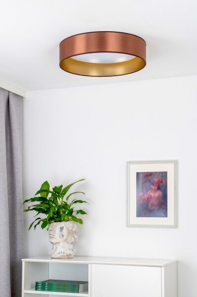 Duolla - LED Stropné svietidlo ROLLER LED/24W/230V pr. 45 cm medená/zlatá