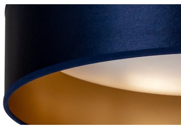 Duolla - LED Stropné svietidlo ROLLER LED/24W/230V pr. 45 cm modrá/zlatá