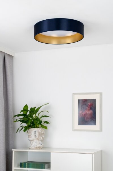 Duolla - LED Stropné svietidlo ROLLER LED/24W/230V pr. 45 cm modrá/zlatá