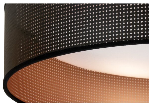Duolla - LED Stropné svietidlo ROLLER LED/24W/230V pr. 45 cm čierna/medená