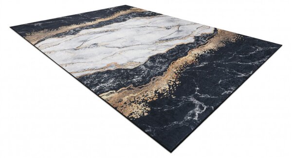 Dywany Łuszczów , Kusový koberec ANDRE Marble 1124, 80x150, čiernobiela, chodba / predsieň