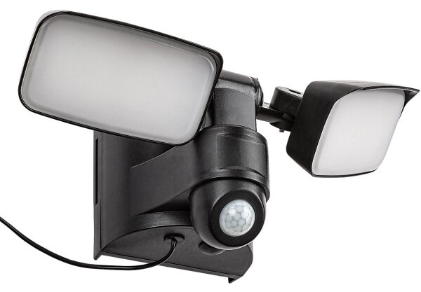Rabalux 77091 - LED solárne nástenné svietidlo LESZNO 2xLED/5W/3,7V IP54 čierne