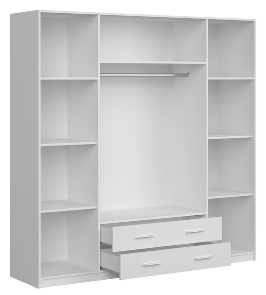 Šatníková skriňa Mupo 200x200x51 - biela