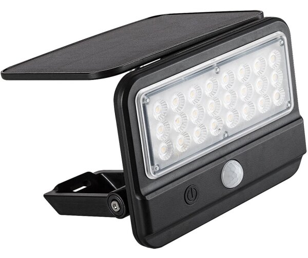 Rabalux 77040 - LED solárne nástenné svietidlo FLAXTON LED/7W/3,7V IP54 čierne