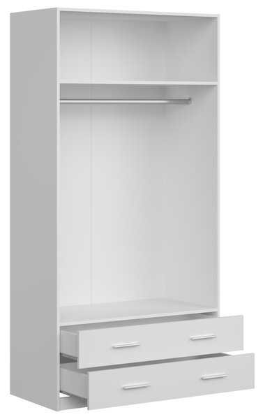 Šatníková skriňa Mupo 100x200x51 - biela
