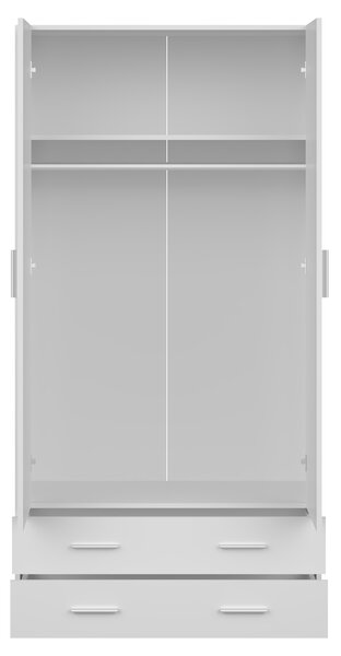 Šatníková skriňa Mupo 100x200x51 - biela