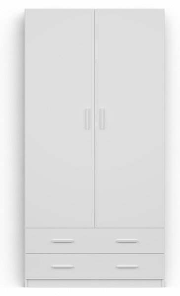 Šatníková skriňa Mupo 100x200x51 - biela