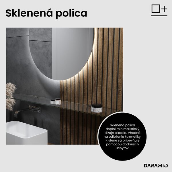 Atypické zrkadlo do kúpeľne s LED osvetlením G10