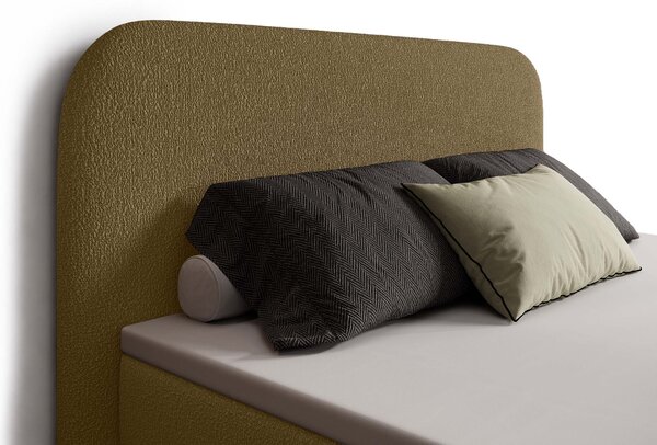 Jednolôžková boxspring posteľ s úložným priestorom Gavin 120x200 - hnedá