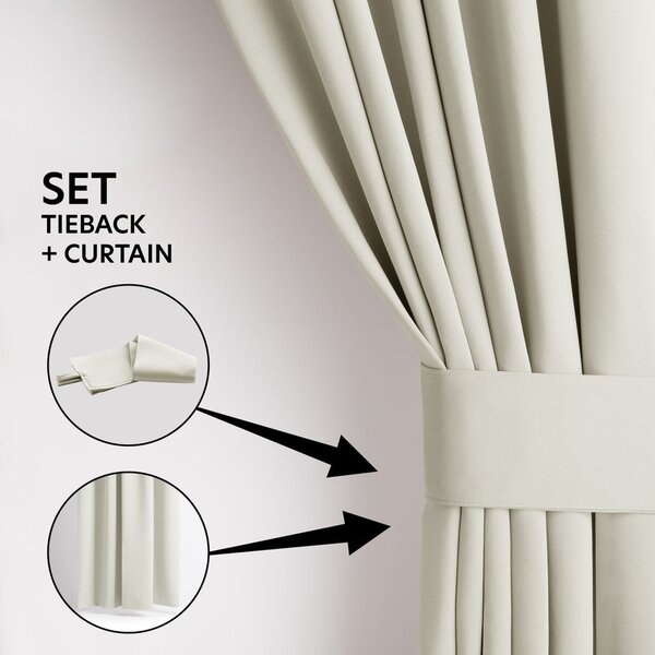 Krémovobiely dimout záves 140x245 cm Kierra – Restilo