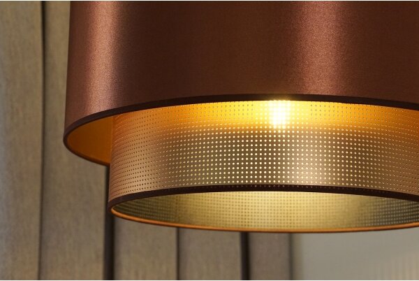 Duolla - Prisadený luster COPPER SHINY 1xE27/15W/230V pr. 45 cm medená