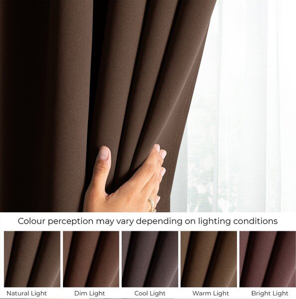 Hnedý dimout záves 140x245 cm Kierra – Restilo