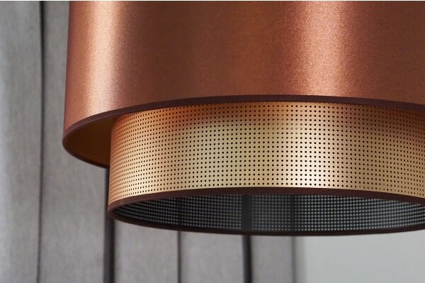 Duolla - Prisadený luster COPPER SHINY 1xE27/15W/230V pr. 45 cm medená