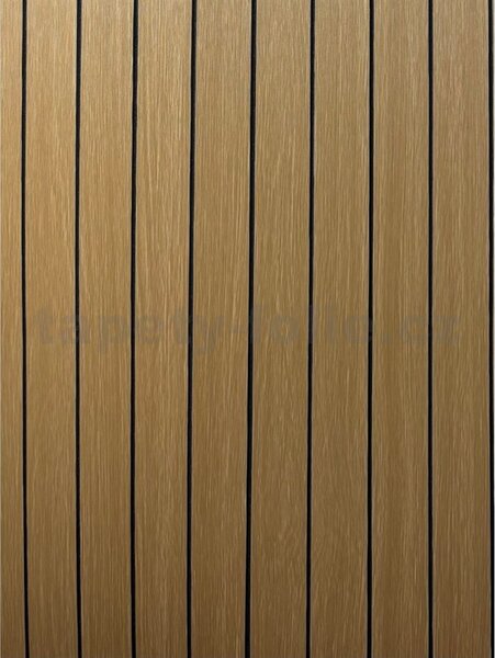 Samolepiace lamely na stenu TPW0080635, cena za kus, rozmer 280 cm x 60 cm, hnedé, IMPOL TRADE