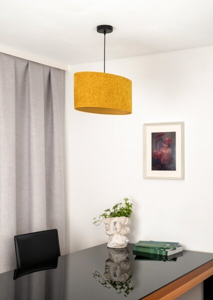 Duolla - Luster na lanku OVAL 1xE27/15W/230V hnedá