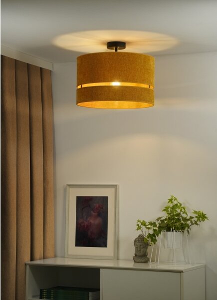Duolla - Prisadený luster DOUBLE 1xE27/15W/230V pr. 40 cm oranžová