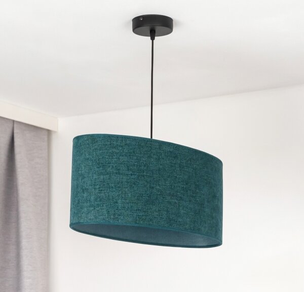 Duolla - Luster na lanku OVAL 1xE27/15W/230V zelená