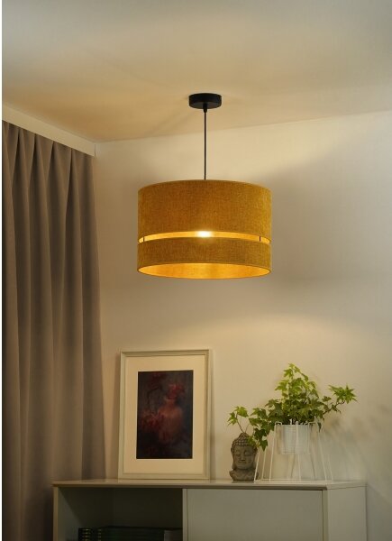 Duolla - Luster na lanku DOUBLE 1xE27/15W/230V pr. 40 cm oranžová