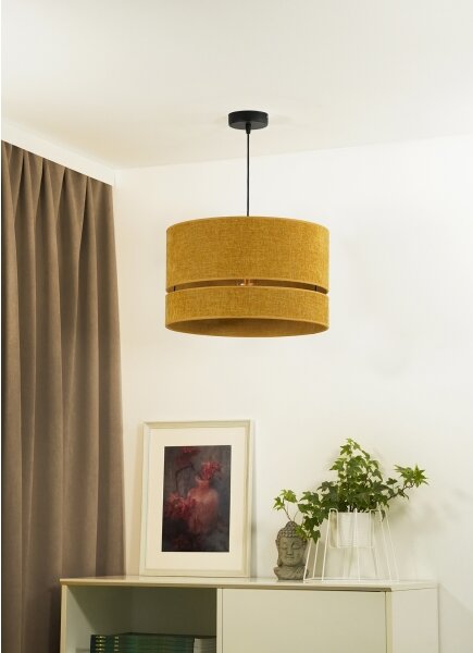 Duolla - Luster na lanku DOUBLE 1xE27/15W/230V pr. 40 cm oranžová