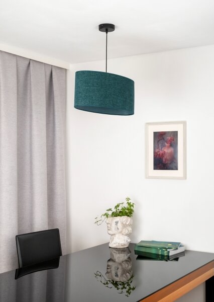 Duolla - Luster na lanku OVAL 1xE27/15W/230V zelená