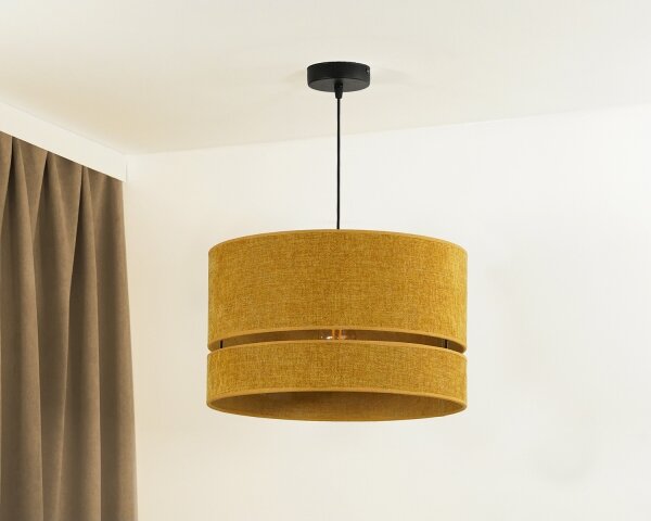 Duolla - Luster na lanku DOUBLE 1xE27/15W/230V pr. 40 cm oranžová