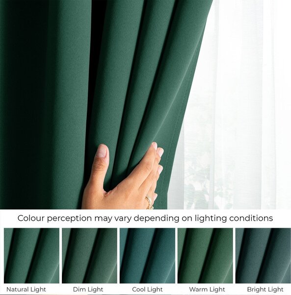 Tmavozelený dimout záves 140x245 cm Kierra – Restilo