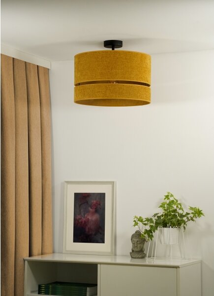 Duolla - Prisadený luster DOUBLE 1xE27/15W/230V pr. 40 cm oranžová