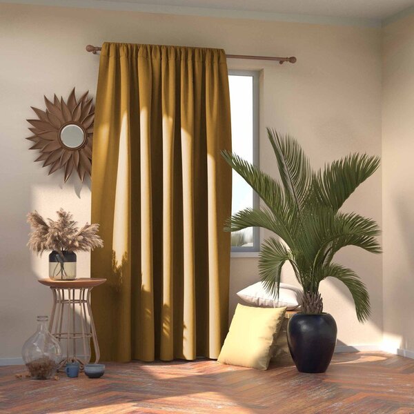 Žltý dimout záves 140x270 cm Kierra – Restilo