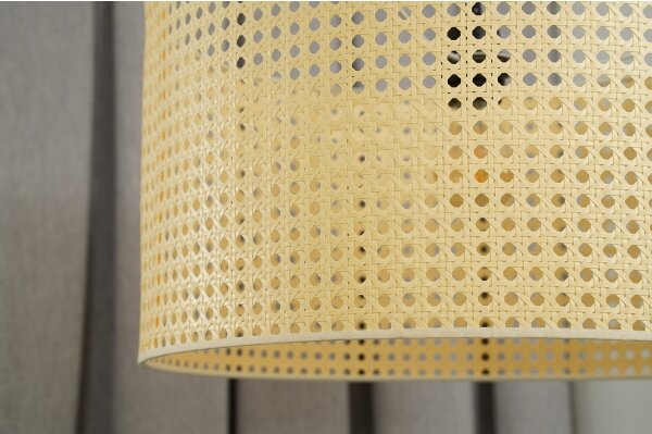 Duolla - Luster na lanku ROLLER RATTAN 1xE27/15W/230V pr. 45 cm béžová