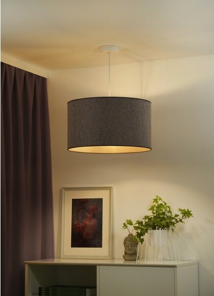 Duolla - Luster na lanku ROLLER ECO RECYCLING 1xE27/15W/230V pr. 45 cm hnedá
