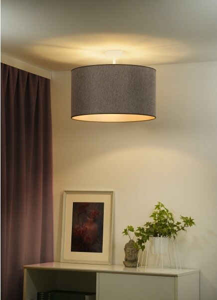 Duolla - Prisadený luster ROLLER ECO RECYCLING 1xE27/15W/230V pr. 45 cm hnedá