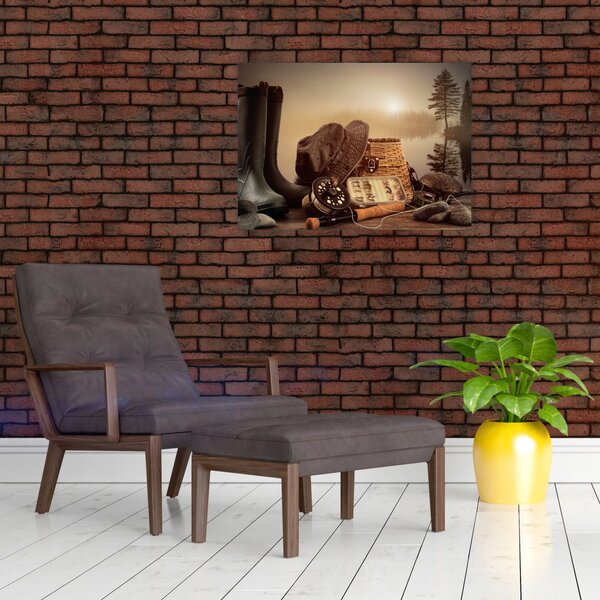 Obraz - Rybárske zátišie (70x50 cm)