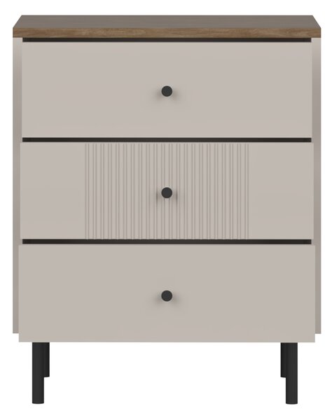 Nočný stolík Tiramisu - kašmír/dub antik