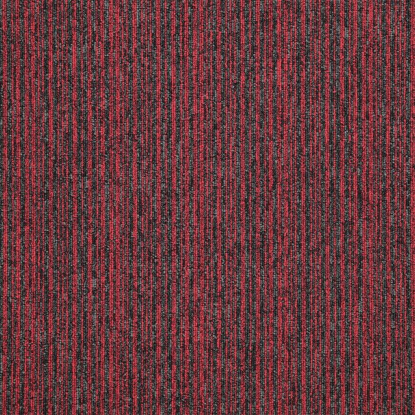 Balta , Kobercový štvorec Sonar Lines 4120 červený 50 x 50 cm, chodba / predsieň