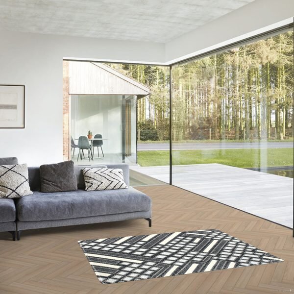 Berfin Dywany , Kusový koberec Aspect 1812 Dark Grey, 140x190, šedá, chodba / predsieň