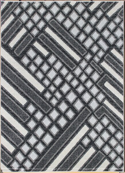 Berfin Dywany , Kusový koberec Aspect 1812 Dark Grey, 140x190, šedá, chodba / predsieň
