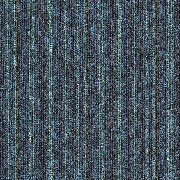 Balta , Kobercový štvorec Sonar Lines 4583 modrozelený 50 x 50 cm, chodba / predsieň