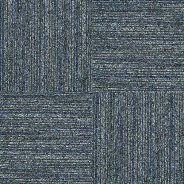 Balta , Kobercový štvorec Sonar Lines 4183 modrošedý 50 x 50 cm, chodba / predsieň