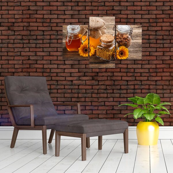 Obraz - Zátišie s medovými pohármi (90x60 cm)