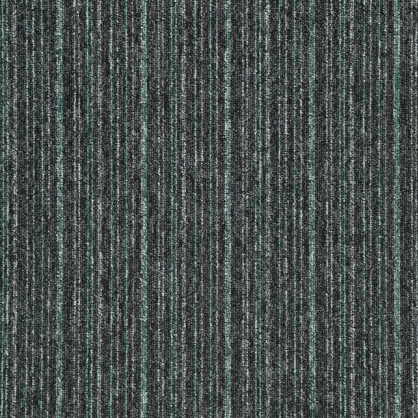 Balta , Kobercový štvorec Sonar Lines 4577 zelenočierny 50 x 50 cm, chodba / predsieň