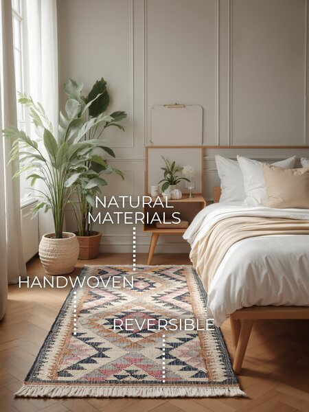ELLE Decoration, Behúň Parsa 106260 Cream/Multi z kolekcie Elle, 80x200, viacfarebná, kuchyňa