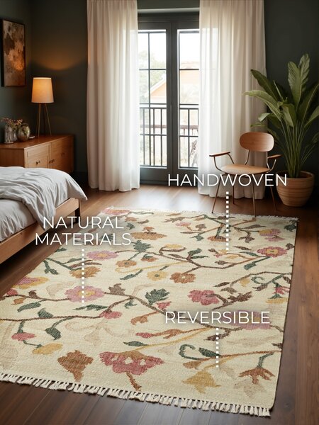 ELLE Decoration, Kusový koberec Violette 106259 Cream/Multi z kolekcie Elle, 120x170, viacfarebná, kuchyňa