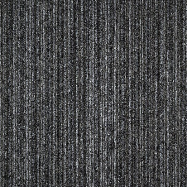 Tapibel , Kobercový štvorec Coral Lines 60345-50 šedo-čierny 50 x 50 cm, chodba / predsieň