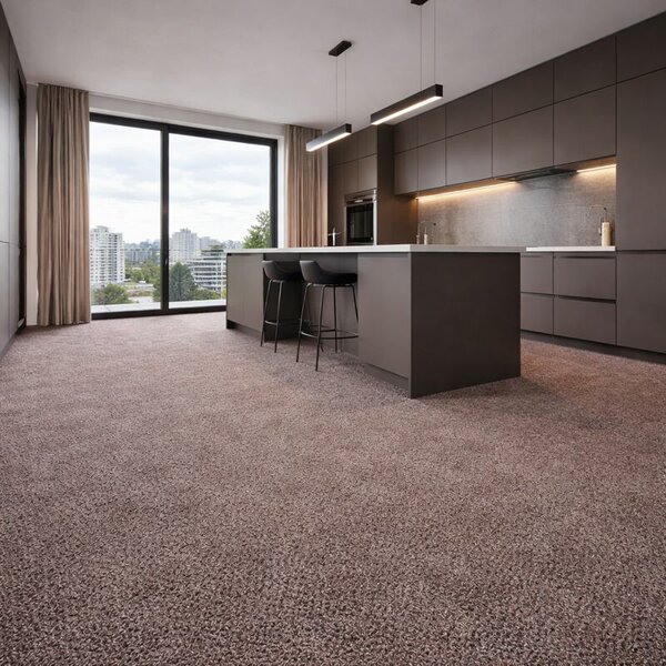 Condor Carpets, Metrážny koberec Classica 192, záťažový, na mieru, šíře 4m,5m, hnedá, ab (mriežka), chodba / predsieň
