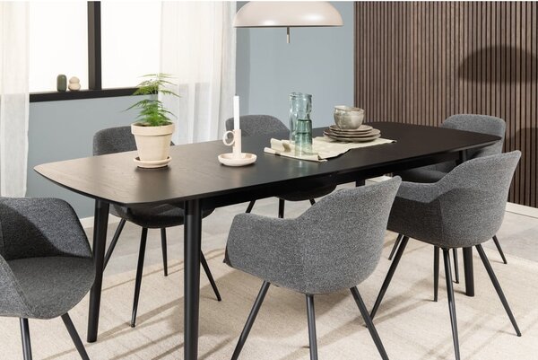 Rozkladací jedálenský stôl s doskou v dubovom dekore 90x219 cm Montreux – Actona